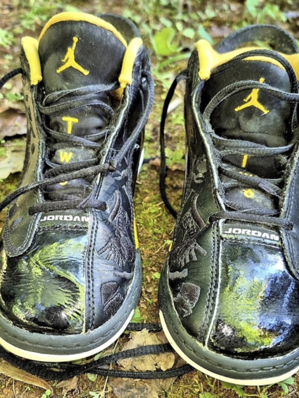 Jordan Air Jordan Dub Zero "Black Taxi" Black & Yellow Sneakers